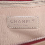 Chanel Chanel Matrasse链条袋红银支架女士柔软鱼子酱皮肤手提包B排名使用水池