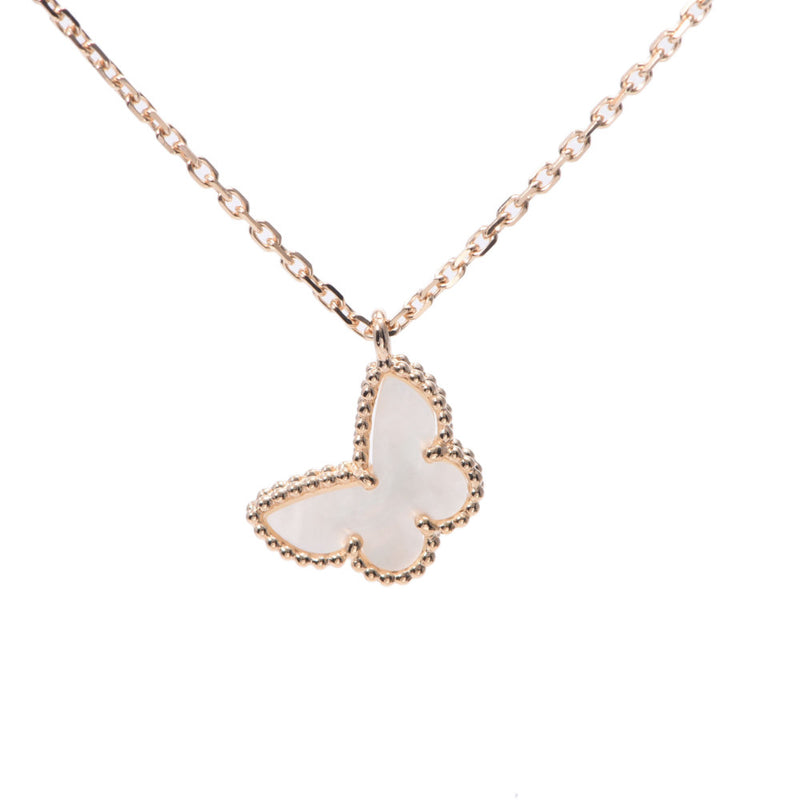 Van Cleef & Arpels Van Cliffe & Arpel Sweet Alhambra Papillon Women's K18YG / Mother of Pearl Necklace A-Rank Used Sinkjo