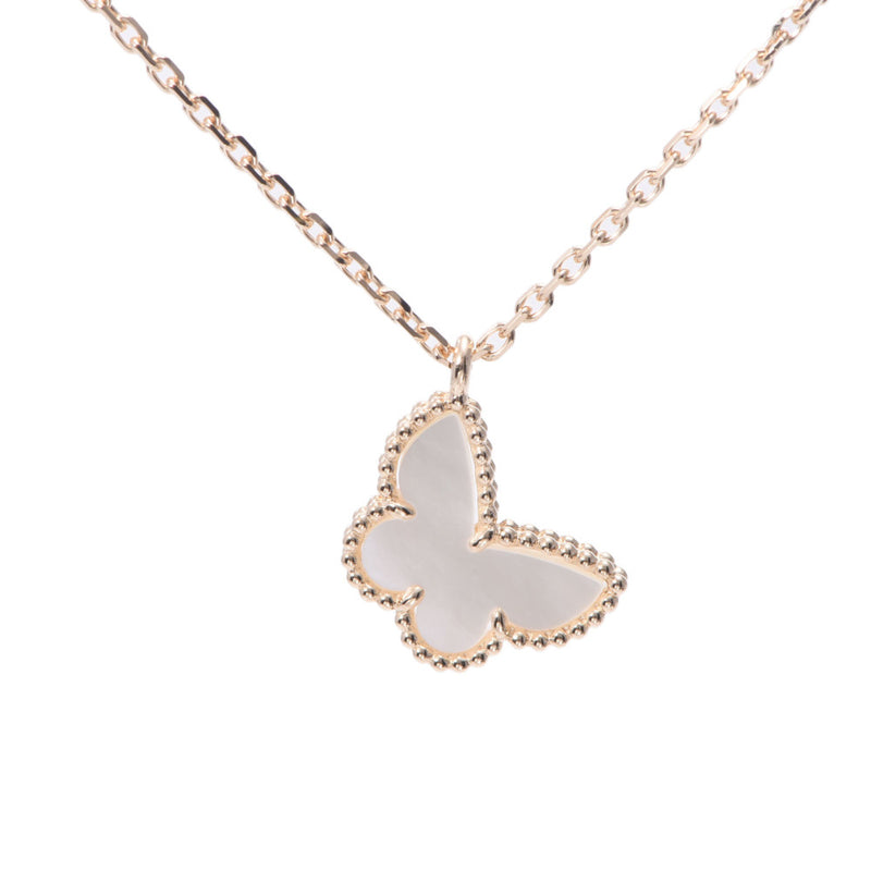 Van Cleef & Arpels Van Cliffe & Arpel Sweet Alhambra Papillon Women's K18YG / Mother of Pearl Necklace A-Rank Used Sinkjo
