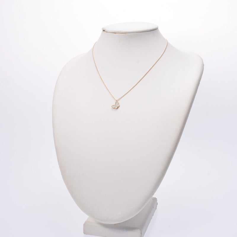 Van Cleef & Arpels Van Cliffe & Arpel Sweet Alhambra Papillon Women's K18YG / Mother of Pearl Necklace A-Rank Used Sinkjo