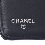 Chanel Chanel Matrasse Coco Mark Black Silver Fitting Unisex Enamel Handbook Cover AB Rank Used Sinkjo