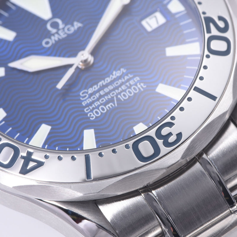 Omega Omega Seamaster Professional 300 2255.80男装手表自动滚动蓝色字符A  - 级使用Silgrin