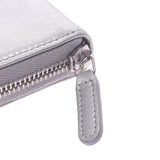 CHANEL Chanel Airline Round Fastener Silver Silver Fittings Ladies Lambskin Long Wallet AB Rank Used Silgrin