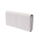 Balenciaga Valenciaga Giant Continental White Unisex Leather Long Wallet A-Rank Used Silgrin