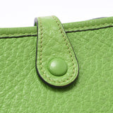 Hermes Hermes Evelin TPM Apple Green Silver Fittings□G刻（2003年左右）女士Triyo Clomance单肩包B等级使用Silgrin