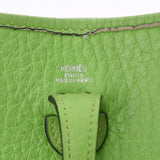 Hermes Hermes Evelin TPM Apple Green Silver Fittings□G刻（2003年左右）女士Triyo Clomance单肩包B等级使用Silgrin