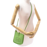 Hermes Hermes Evelin TPM Apple Green Silver Fittings□G刻（2003年左右）女士Triyo Clomance单肩包B等级使用Silgrin