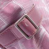 Chanel Chanel中型标签线手提包GM粉红色女式尼龙皮包包B排名使用水池