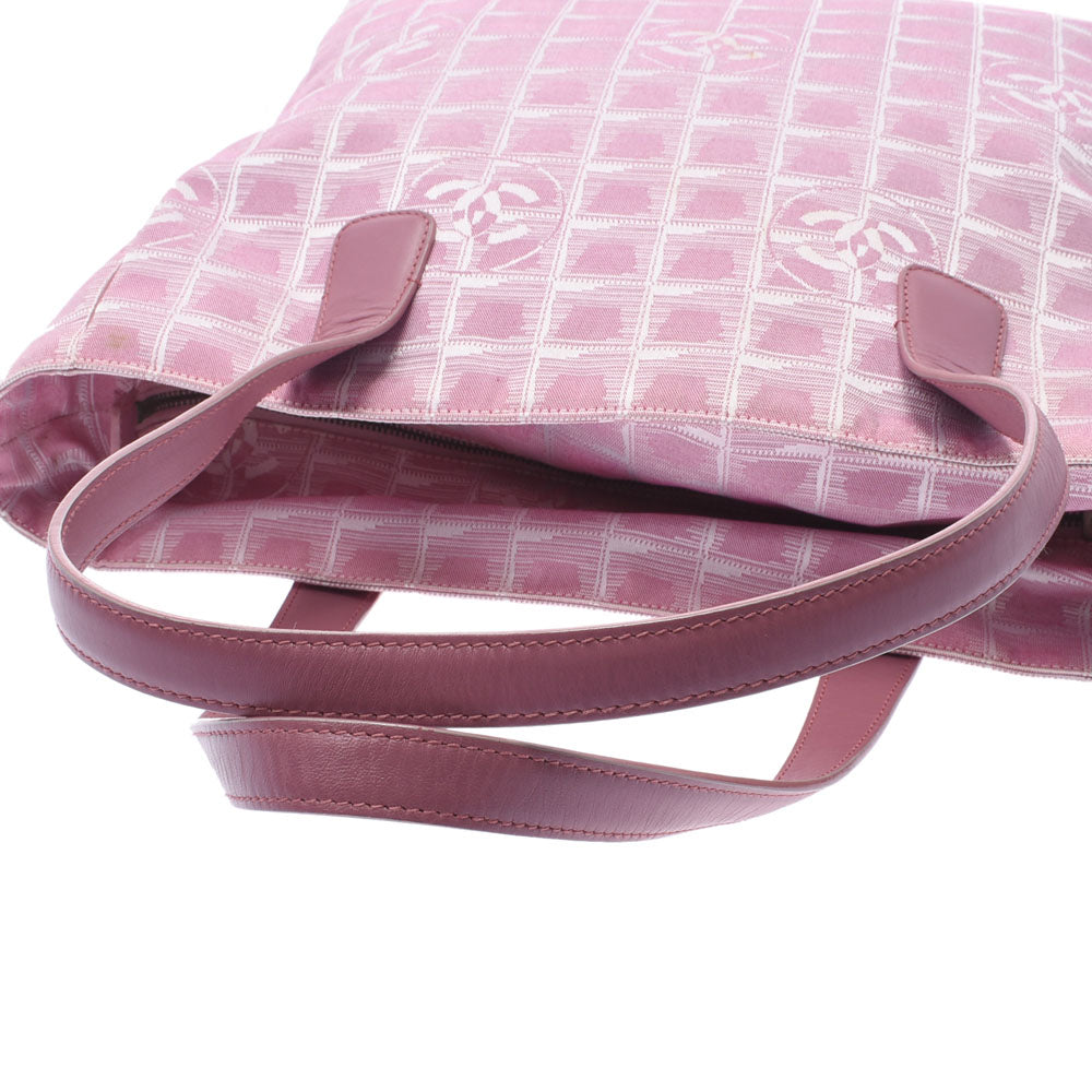 シャネルニュートラベルライン トートGM ピンク レディース ナイロン