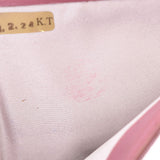 Chanel Chanel Nute Label Line Pink Women's Nylon / Leather Two Folded Wallets B Rank Used Sinkjo