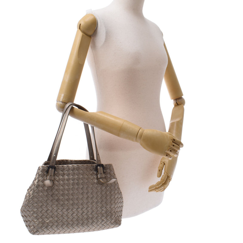 BOTTEGAVENETA ボッテガヴェネタ イントレチャート ゴール 07780079U レディース カーフ ハンドバッグ ABランク 中古 銀蔵