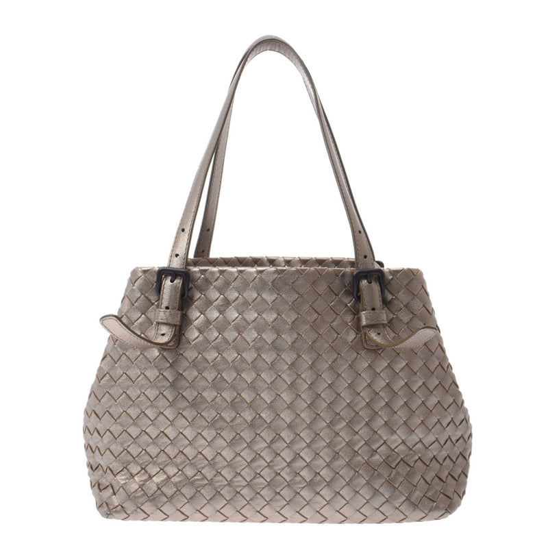 BOTTEGAVENETA ボッテガヴェネタ イントレチャート ゴール 07780079U レディース カーフ ハンドバッグ ABランク 中古 銀蔵