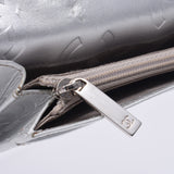 Chanel Chanel Cambon Line Long Wallet Black Silver Women's Leather Two Folded Wallets B Rank Used Silgrin