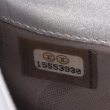 Chanel Chanel Cambon Line Long Wallet Black Silver Women's Leather Two Folded Wallets B Rank Used Silgrin