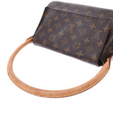 LOUIS VUITTON Louis Vuitton monogram mini-looping brown M51147 Lady's monogram canvas one shoulder bag B rank used silver storehouse