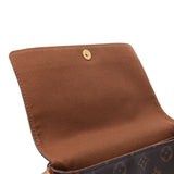 LOUIS VUITTON Louis Vuitton monogram mini-looping brown M51147 Lady's monogram canvas one shoulder bag B rank used silver storehouse