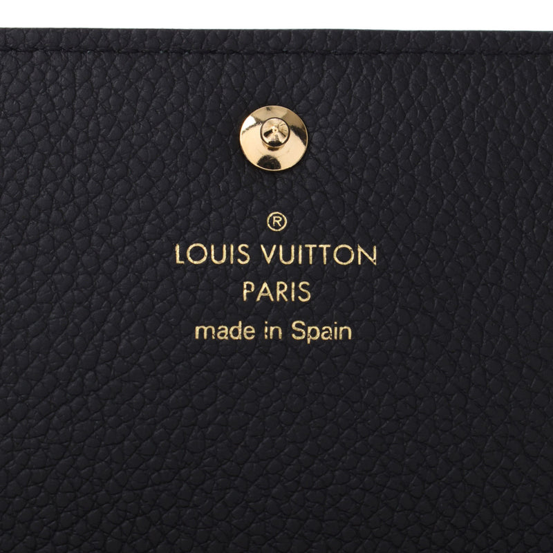 Louis Vuitton Louis Vuitton Monogram Amprant Anvelop Cultudo Visit Card Case Noir M58456 Unisex Leather Name Stillers A Rank Used Sinkjo