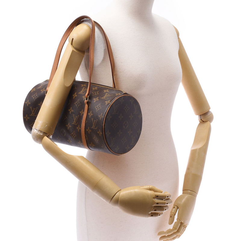 Louis Vuitton Louis Vuitton Mobillon Papillon L Brown M51385女士Monogram Canvas手提包B排名使用Silgrin