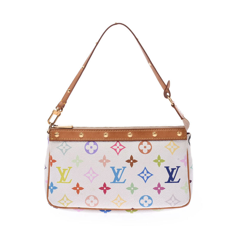 Louis Vuitton Louis Vuitton Multiricolo Pochette Access厄伯Bron M92649女装Monogram Multiricor Accessory Pouch B等级使用Silgrin