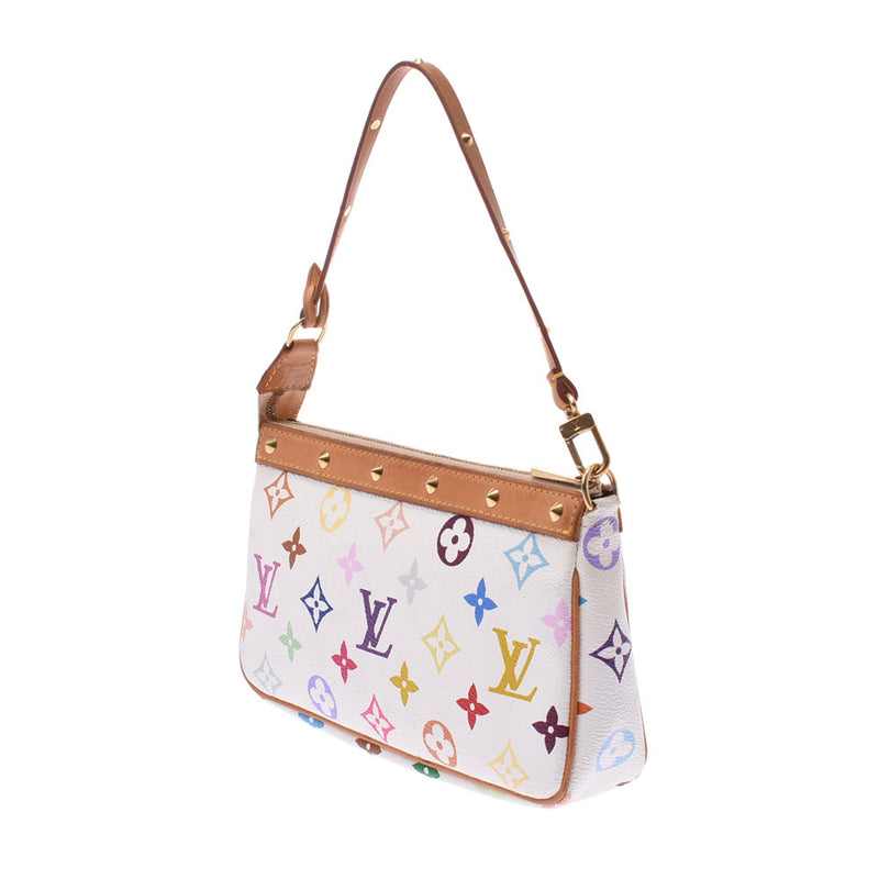 Louis Vuitton Louis Vuitton Multiricolo Pochette Access厄伯Bron M92649女装Monogram Multiricor Accessory Pouch B等级使用Silgrin