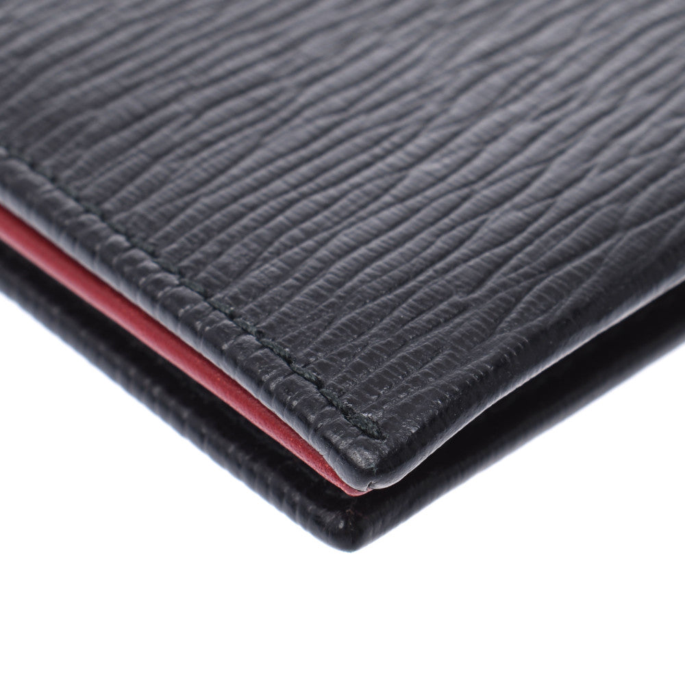 フェラガモガンチーニ 黒/赤 ユニセックス カードケース