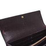 Louis Vuitton Louis Vuitton Verni Portfoy Usara Old Amarant M93524 Ladies Monogram Verni Long Wallet B Rank Used Silgrin