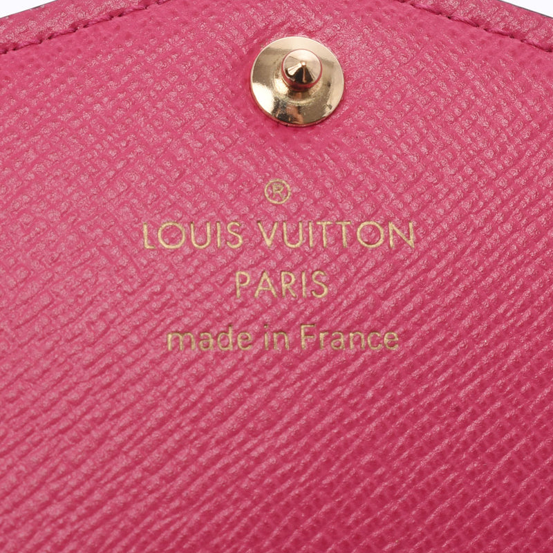 Louis Vuitton Louis Vuitton Monogram Portfoy Usara Love Lock Brown M64117 Women's Monogram Canvas Long Wallet AB Rank Used Silgrin