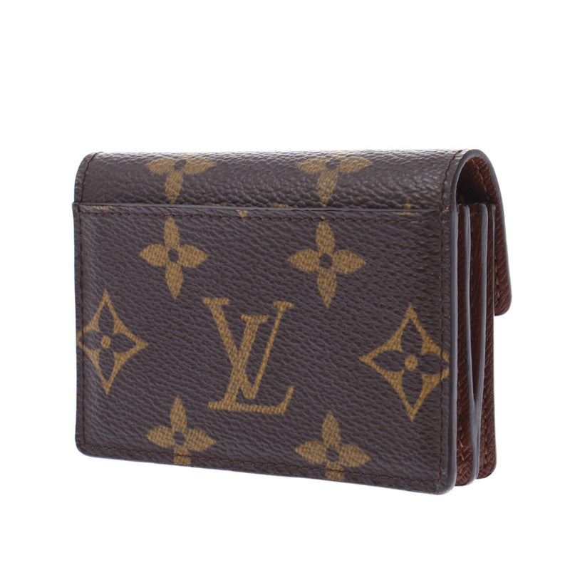 Louis Vuitton Louis Vuitton Monogram Porto Mona Cordion Reabound Brown M58007 Unisex Monogram Canvas Coin Case A-Rank Used Sinkjo