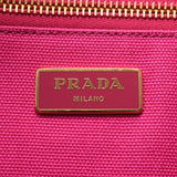 PRADA プラダ カナパ ピンク BN1877 レディース キャンバス トートバッグ Bランク 中古 銀蔵