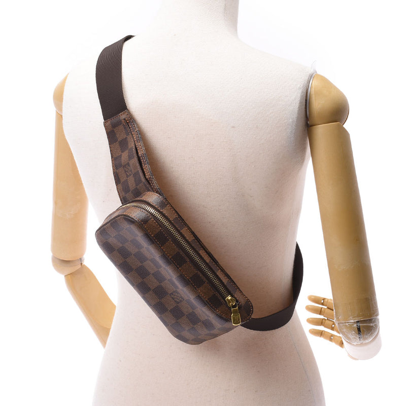 LOUIS VUITTON Louis Vuitton Damier Jeronimos Body Bag Brown N51994 Unisex Damier Canvas Shoulder Bag AB Rank Used Ginzo