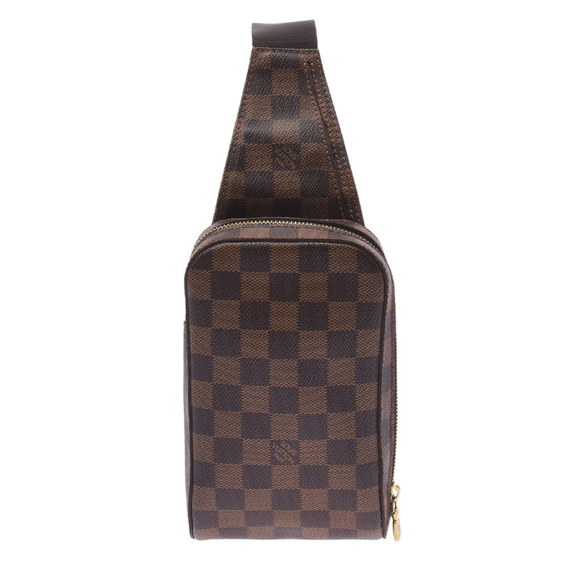 LOUIS VUITTON Louis Vuitton Damier Jeronimos Body Bag Brown N51994 Unisex Damier Canvas Shoulder Bag AB Rank Used Ginzo