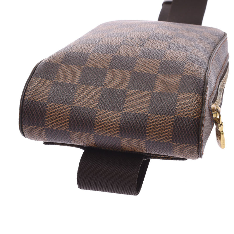 LOUIS VUITTON Louis Vuitton Damier Jeronimos Body Bag Brown N51994 Unisex Damier Canvas Shoulder Bag AB Rank Used Ginzo