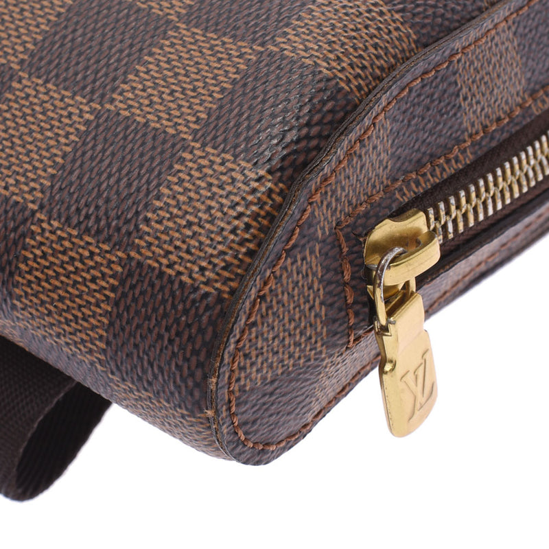 LOUIS VUITTON Louis Vuitton Damier Jeronimos Body Bag Brown N51994 Unisex Damier Canvas Shoulder Bag AB Rank Used Ginzo