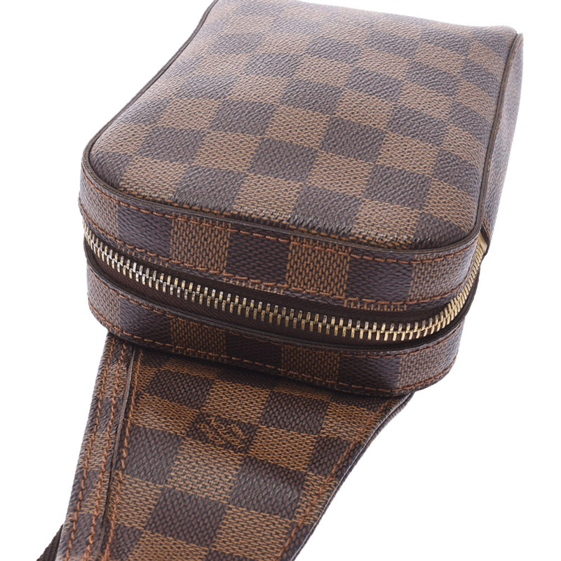 LOUIS VUITTON Louis Vuitton Damier Jeronimos Body Bag Brown N51994 Unisex Damier Canvas Shoulder Bag AB Rank Used Ginzo