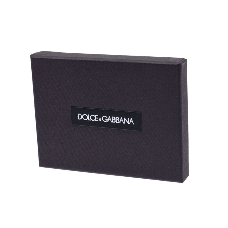 DOLCE GABBANA Dolce & Gabbana Blue / Gray / Black Unisex Leather Card Case B Rank Used Sinkjo