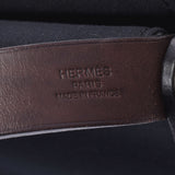 Hermes Hermes Cover MM Black □ M Steel (around 2009) Women's Towal Officier / Leather Handbag A rank used Silgrin