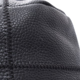 Chanel Chanel Chocoover Shoulder Bag Black Silver Fittings Ladies Caviar Skin Handbags AB Rank Used Sinkjo