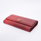 GUCCI Gucci, GG, Marmont Fasner, long wallet, red gold, cash, 456116, carf, long purse, AB, AB, Class, Silver, Rank, Silver.