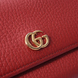 GUCCI Gucci, GG, Marmont Fasner, long wallet, red gold, cash, 456116, carf, long purse, AB, AB, Class, Silver, Rank, Silver.