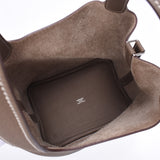 HERMES エルメス ピコタンロック PM  エトゥープ シルバー金具 □P刻印(2012年頃) レディース トリヨンクレマンス ハンドバッグ Aランク 中古 銀蔵
