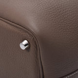 HERMES エルメス ピコタンロック PM  エトゥープ シルバー金具 □P刻印(2012年頃) レディース トリヨンクレマンス ハンドバッグ Aランク 中古 銀蔵