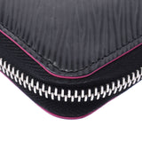 Louis Vuitton Louis Vuitton Epi Zippy Wallet Noir / Hot Pink M64838 Unisex Epireser Long Wallet B Rank Used Silgrin