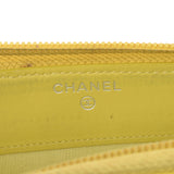 CHANEL Chanel, round fastener, yellow gold, silver gold, silver, silver gold, ranch, wallet, wallet, B, rank used silver.