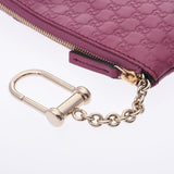GUCCI Gucci Microgucci Key ring with coin purse with Key ring Pink Purple Gold Bracket 233183 Unisex Calf Coin Case AB Rank Used Sinkjo
