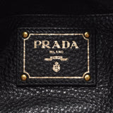 Prada Prada 2way手提袋Black BR4992女士皮革推挤手提包A级二手水池