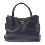 PRADA Prada 2WAY Tote Bag Black BR4992 Ladies Leather Push Handbag A-Rank Used Sinkjo