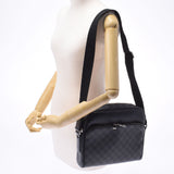 LOUIS VUITTON ルイヴィトン ダミエ グラフィット デイトンPM 黒/グレー N41408 メンズ ダミエグラフィットキャンバス ショルダーバッグ Aランク 中古 銀蔵