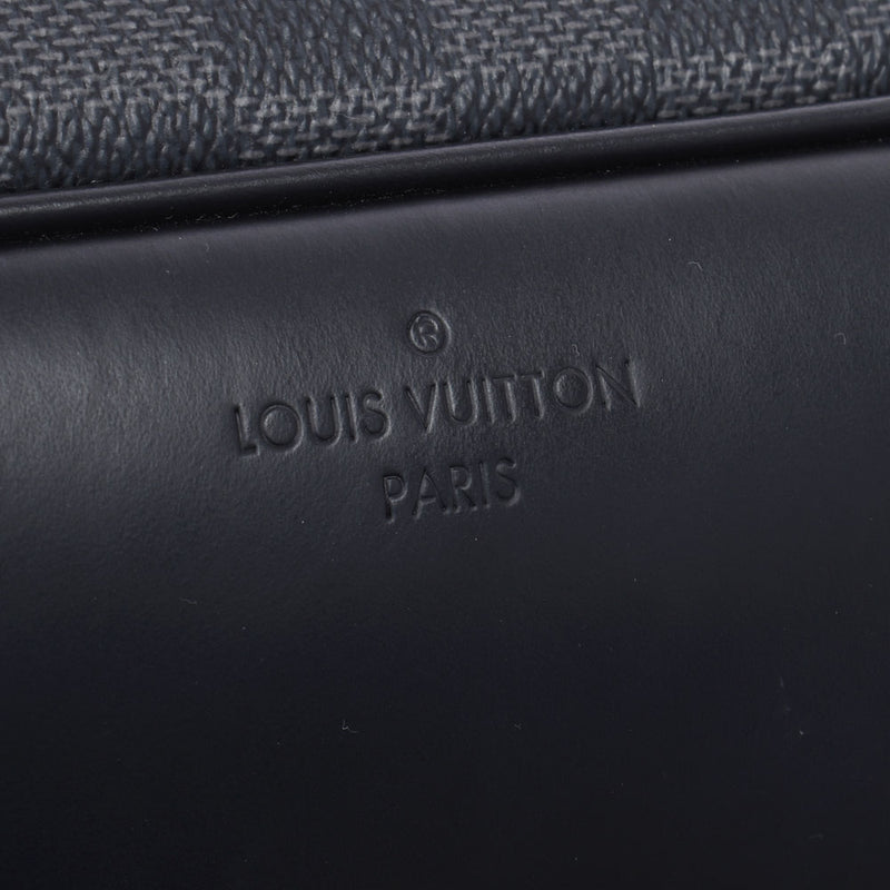 LOUIS VUITTON ルイヴィトン ダミエ グラフィット デイトンPM 黒/グレー N41408 メンズ ダミエグラフィットキャンバス ショルダーバッグ Aランク 中古 銀蔵
