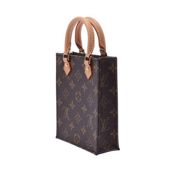 Louis Vuitton Monogram Petite sac Plaid 2WAY Bag Brown m69442 Womens Monogram canvas handbag a