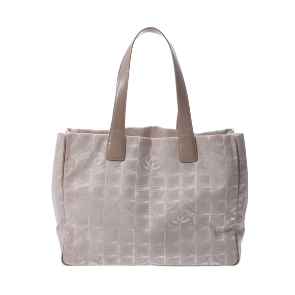 シャネルニュートラベルライン トートMM ベージュ ユニセックス